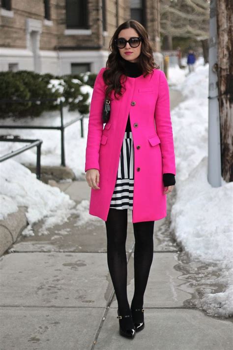 celine winter coat pink black 2013|WOMEN'S LUXURY PINK JACKETS .